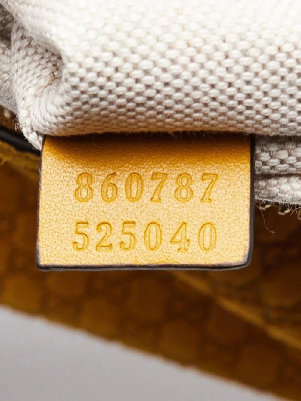 Gucci Yellow Micro Guccissima Embossed Suede Half Moon Horsebit Shoulder Bag - Picture 11 of 11